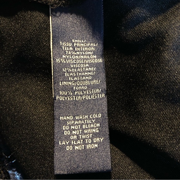 NWT American Living Metallic Black & Champagne Floral Lace V-Neck Sheath Dress - Picture 10 of 10